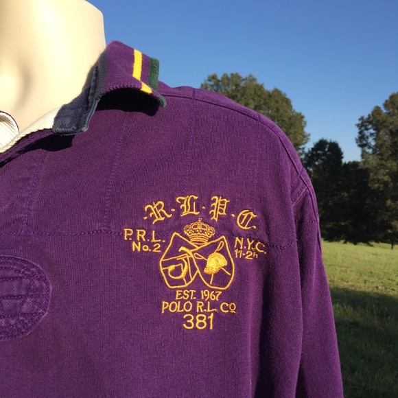 Vintage Polo Ralph Lauren NYC No 2 Rugby Shirt 2XL RARE COLLECTIBLE VG SHIRT - Picture 3 of 14